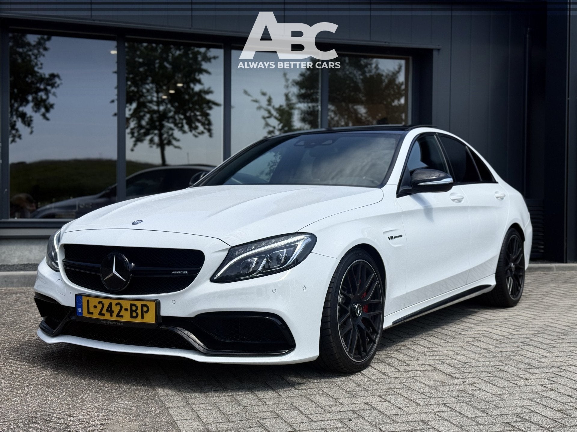 Mercedes-Benz C-Klasse AMG 63 S Akrapovic HUD Pano, Auto's, Automaat, Achterwielaandrijving, Gebruikt, 510 pk
