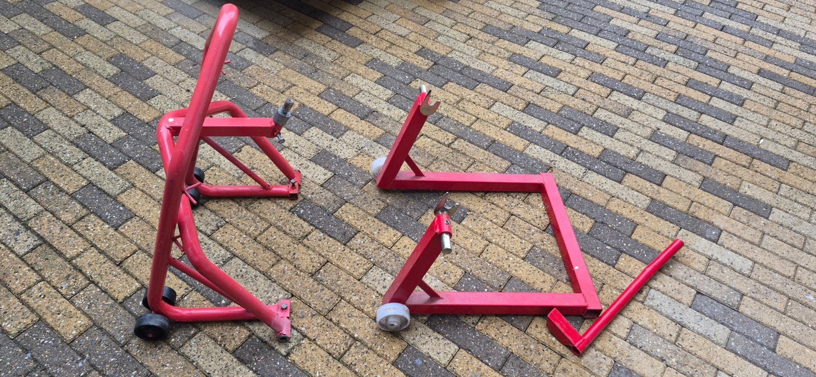 Motorbokje voor en achter met demontabele hendel, Ophalen, Gebruikt