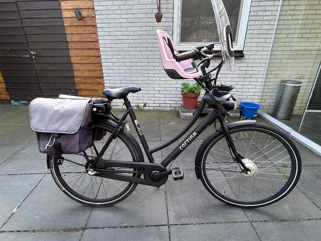 Cortina Transport U1 Elektrische fiets Zwart, Fietsen en Brommers, Gebruikt, Ophalen of Verzenden, Cortina, 55 tot 59 cm