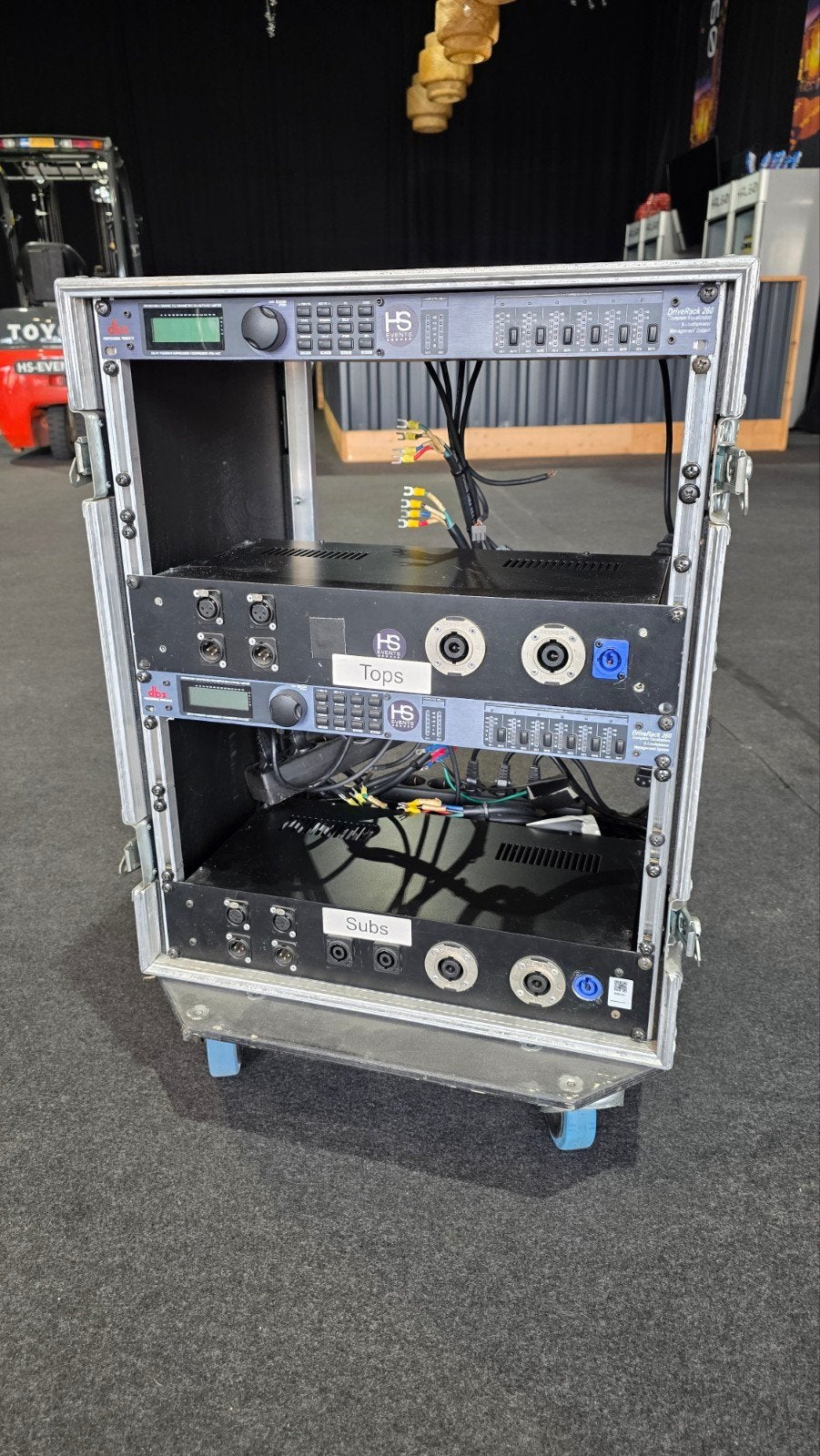 Professionele geluidsinstallatie in flightcase, Ophalen of Verzenden, Gebruikt