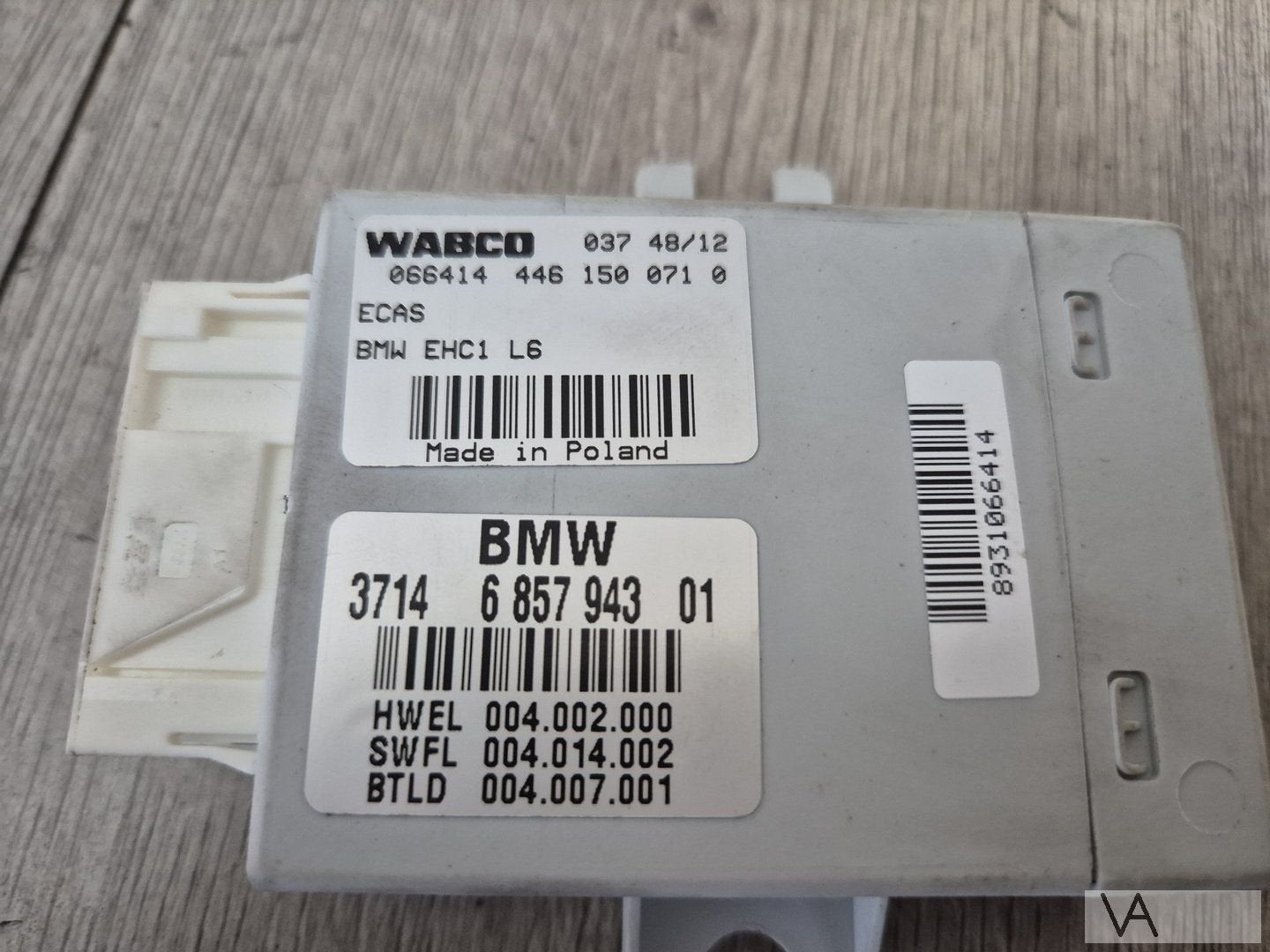 Module luchtvering van BMW 5 serie F11 station 6857943 €40, Gebruikt, -, -, Ophalen of Verzenden
