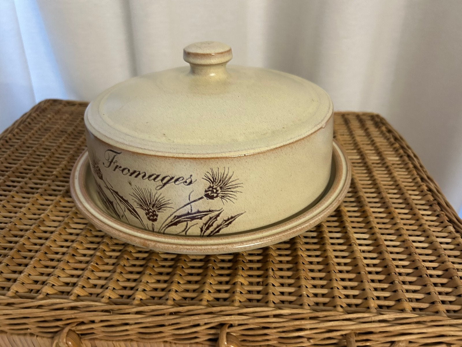 Vintage Fromages Kaasstolp - Keramiek, Gebruikt, Overige merken, Keramiek, Overige typen