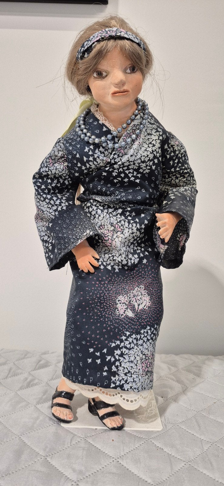 Unieke handgemaakte Japanse Geisha pop - Jaren '50, Ophalen, Gebruikt, Pop