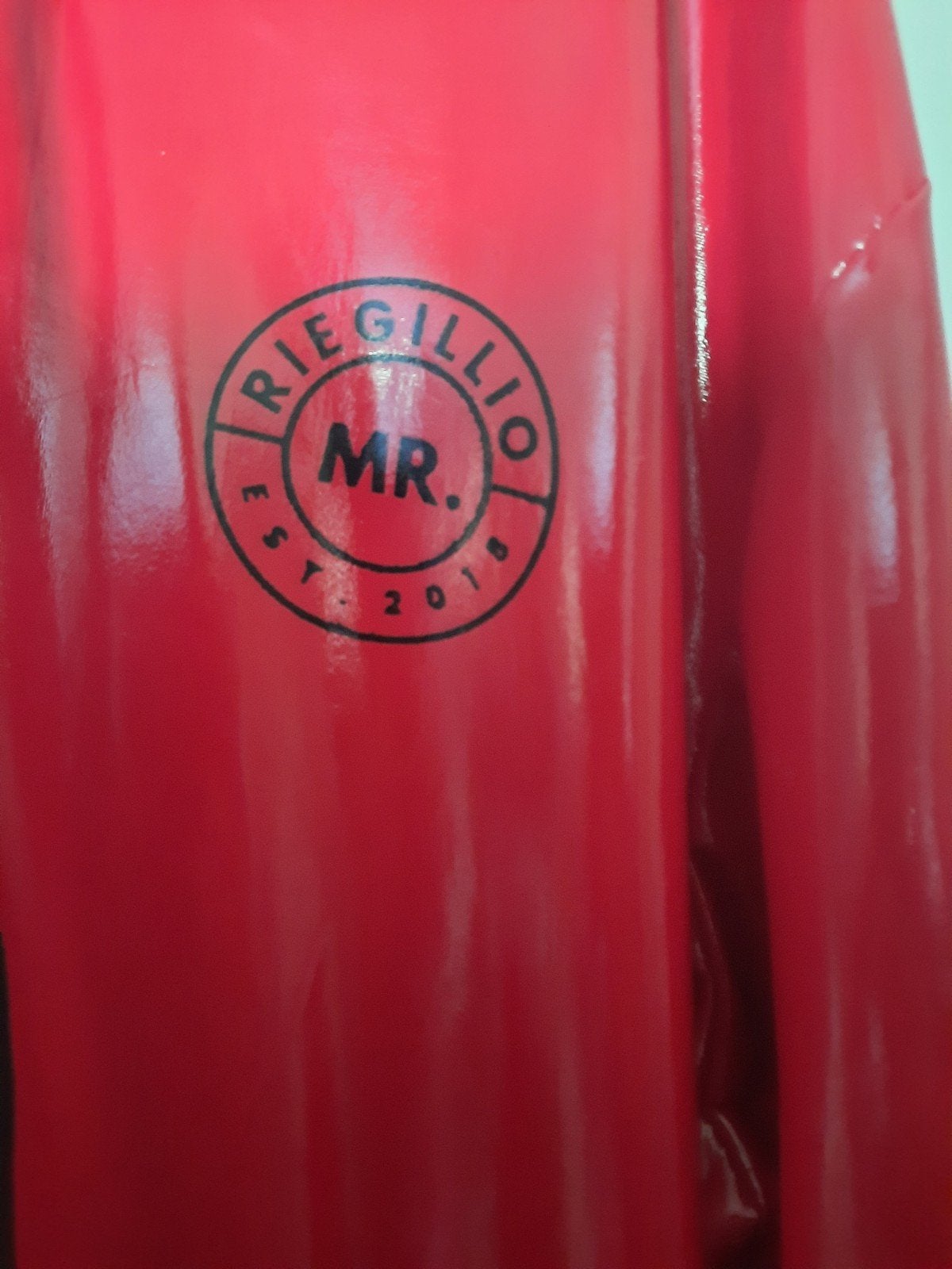 Nieuwe rode lak regenjas van Mr. Riegillio, maat XXXL, Kleding | Heren, Nieuw, Overige maten, Rood, Mr. Riegillio