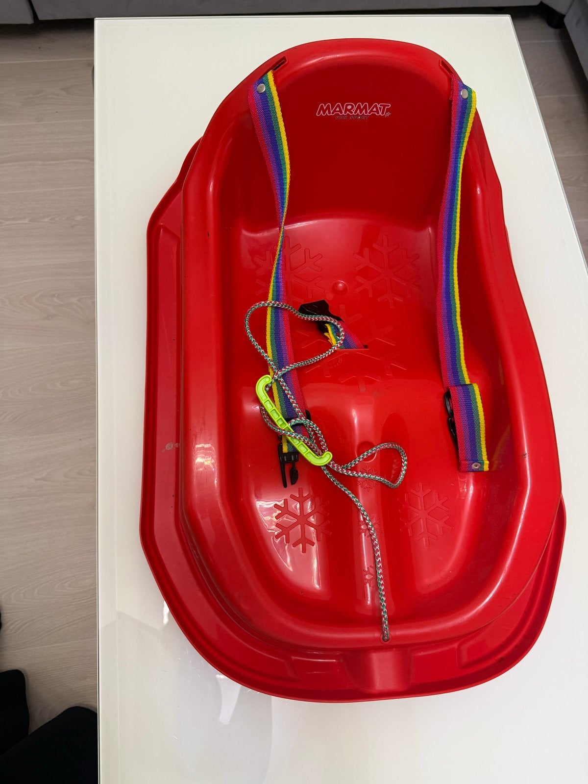 Rode Marmat slee voor kinderen, Ophalen, Gebruikt, Kunststof