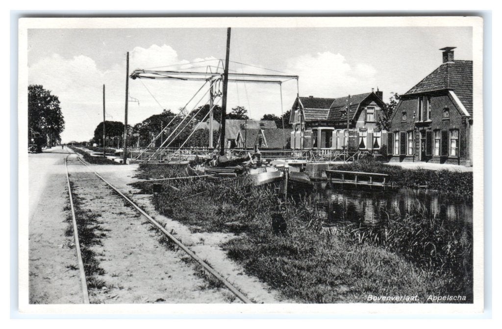 Appelscha, Bovenverlaat, Ophalen of Verzenden, 1920 tot 1940, Gelopen, Friesland