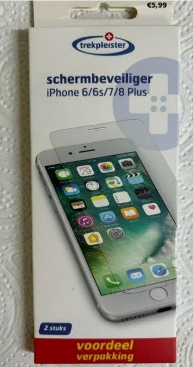 NIEUW 2 Schermbeveiliger iphone 6 6s 7 8 plus protect screen, Ophalen of Verzenden, Nieuw, IPhone 6