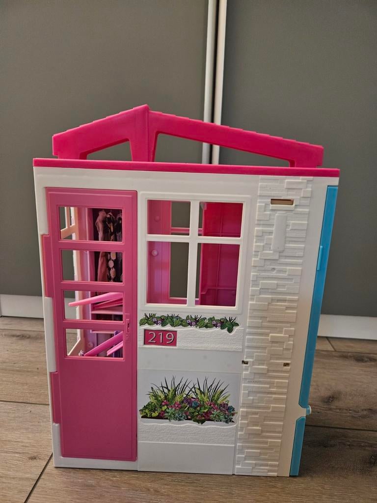 Barbiehuis Inklapbaar, Kinderen en Baby's, Speelgoed | Poppenhuizen, Ophalen of Verzenden, Zo goed als nieuw, Poppenhuis