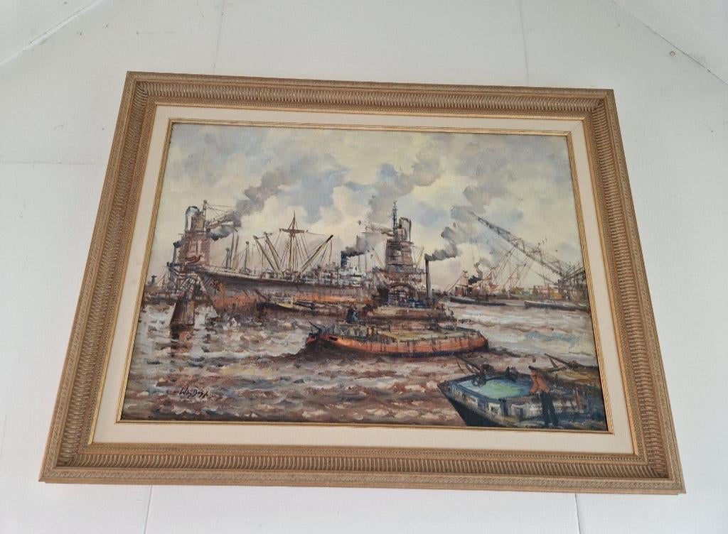 Wim bos havengezicht, Antiek en Kunst, Ophalen