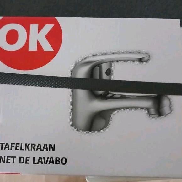 OK Wastafelkraan en Keukenkraan - Nieuw in doos, Ophalen, Nieuw, Chroom, Kraan
