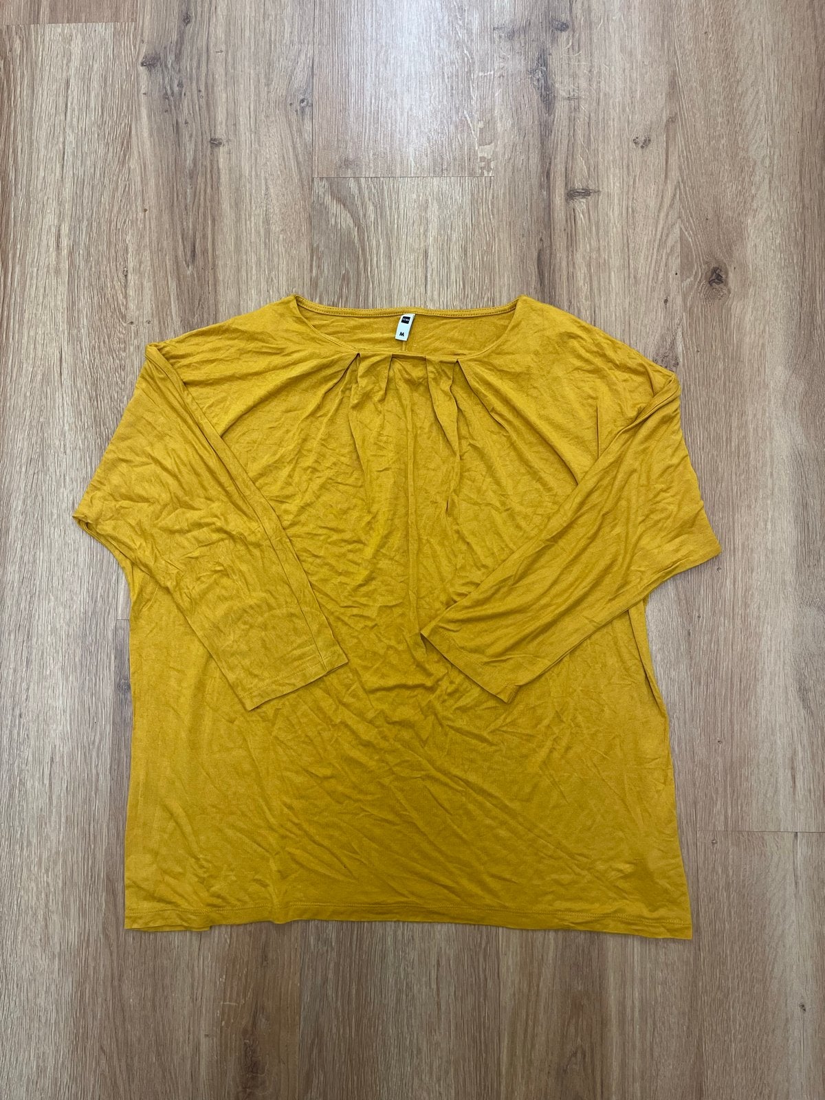 Hema Geel Shirt Maat M, Maat 38/40 (M), Geel, Ophalen of Verzenden, Korte mouw