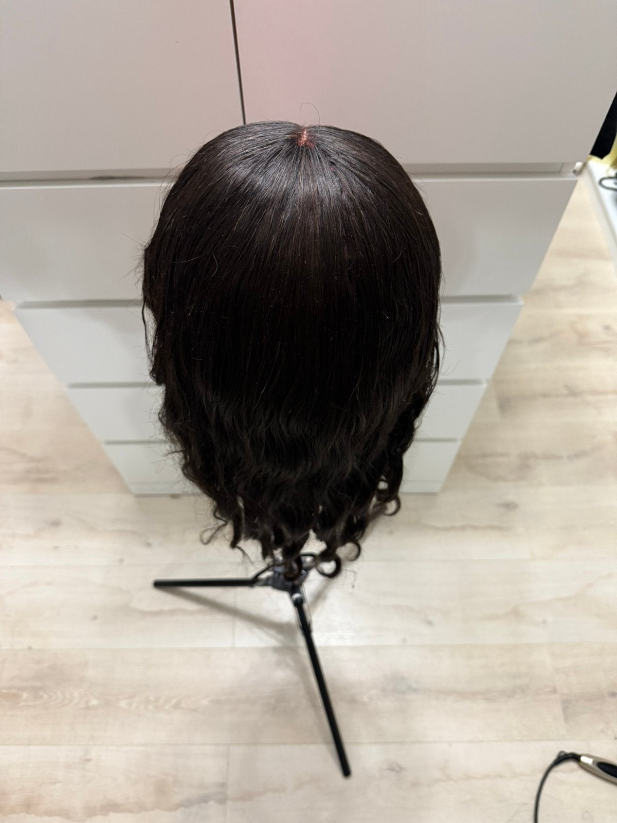100% human hair 24 inch T-part wig, Ophalen of Verzenden, Zo goed als nieuw, Pruik of Haarverlenging