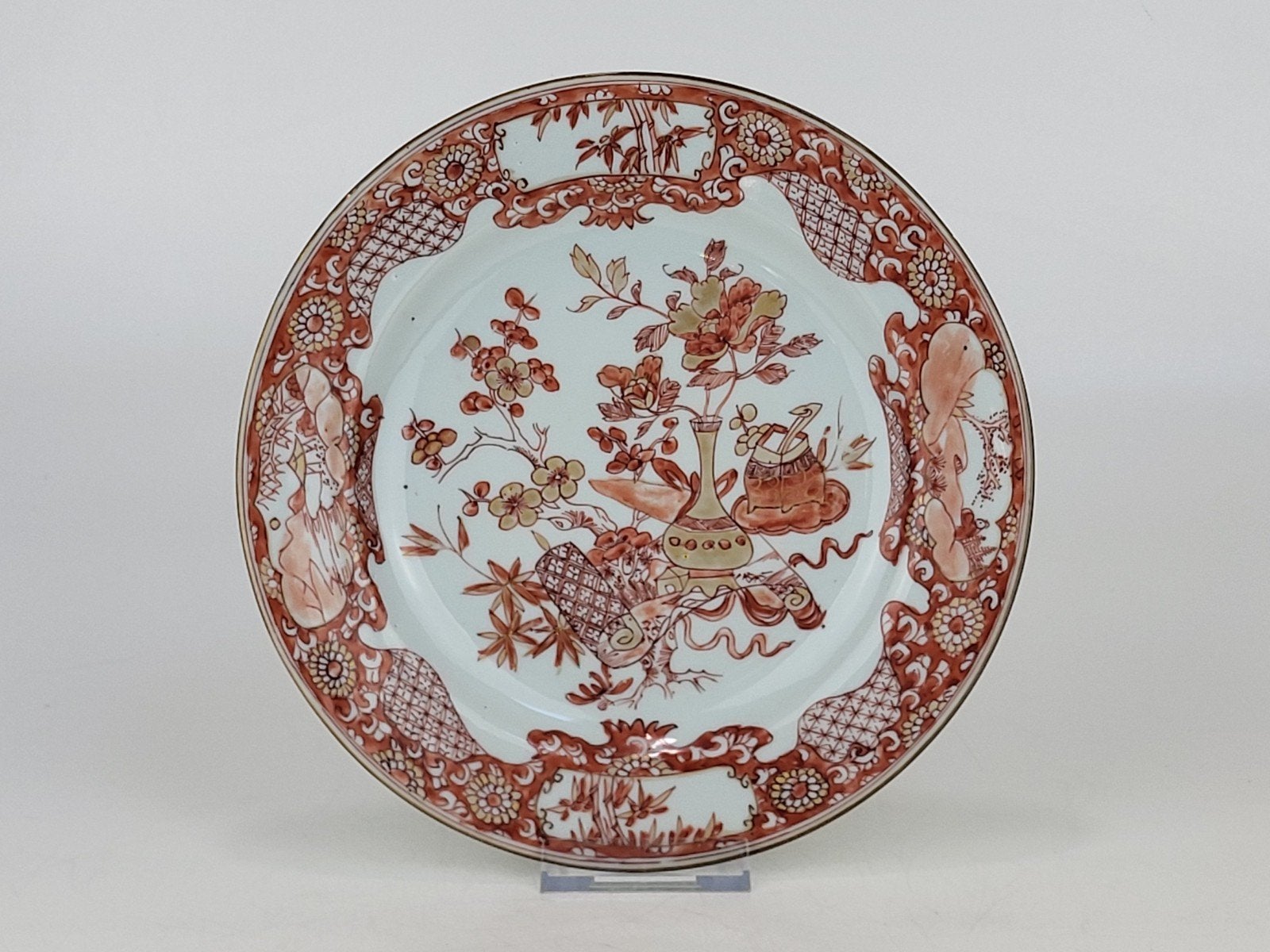 Chinese Yongzheng periode " Milk and Blood" schotel, Ophalen of Verzenden