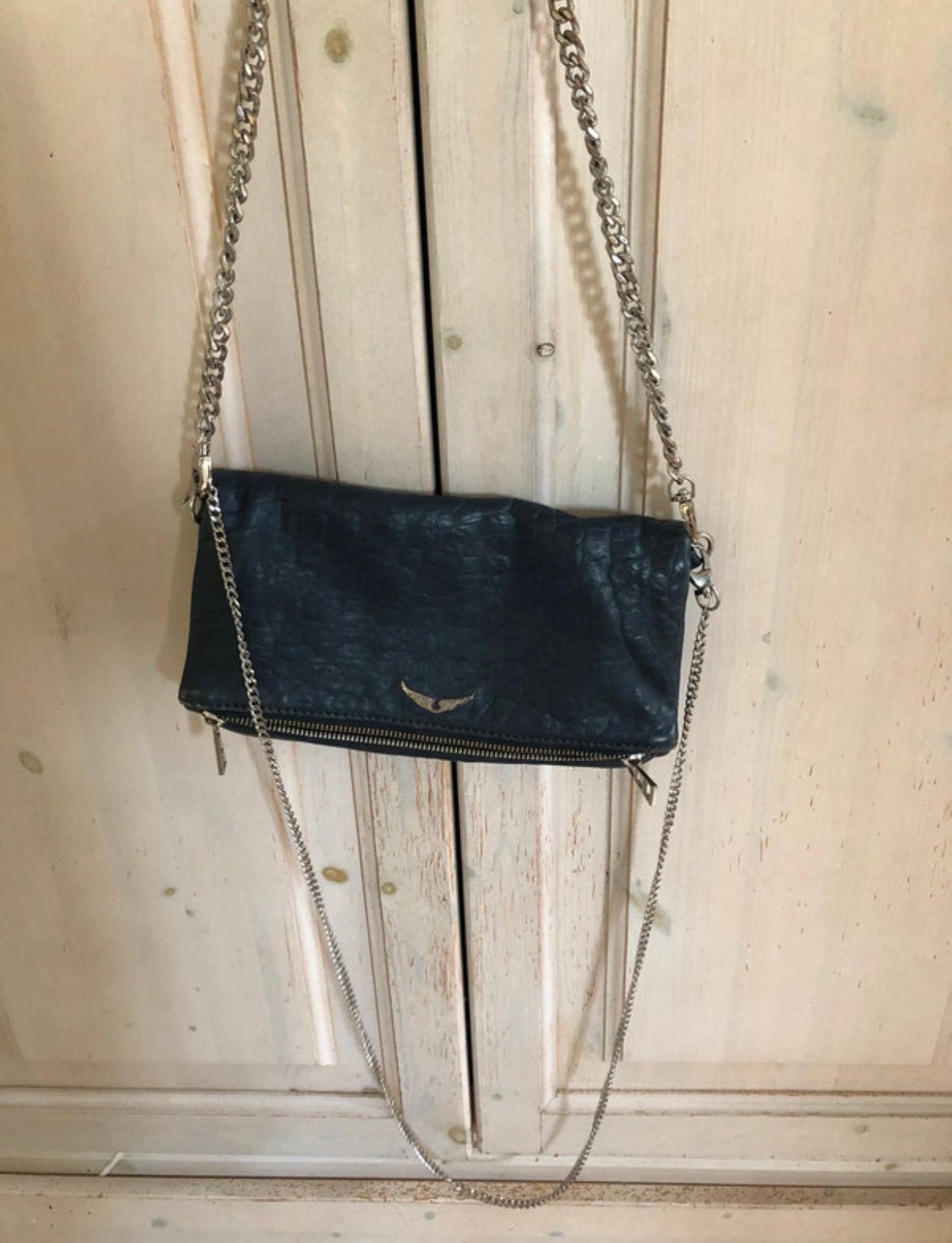 Zadig & voltaire rock tas, Sieraden, Tassen en Uiterlijk, Ophalen of Verzenden, Zo goed als nieuw, Zwart, Schoudertasje