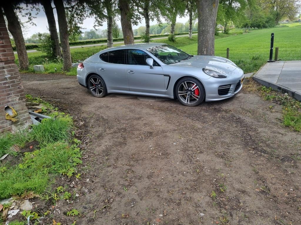 Porsche Panamera 4.8 Turbo PDK 2014 Grijs km stand 117.000, Auto's, Automaat, 8 cilinders, 4 stoelen, 520 pk