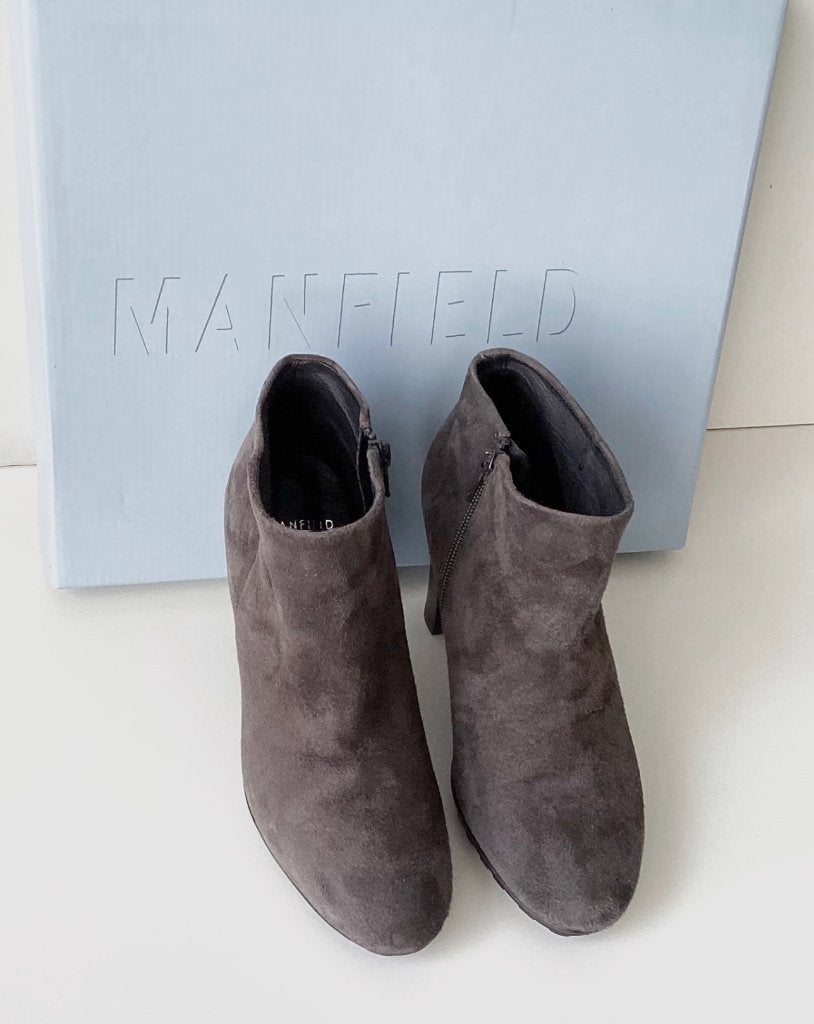 Nieuwe MANFIELD Suède Laarzen mt 36, Ophalen, Bruin, Lage of Enkellaarzen, Nieuw