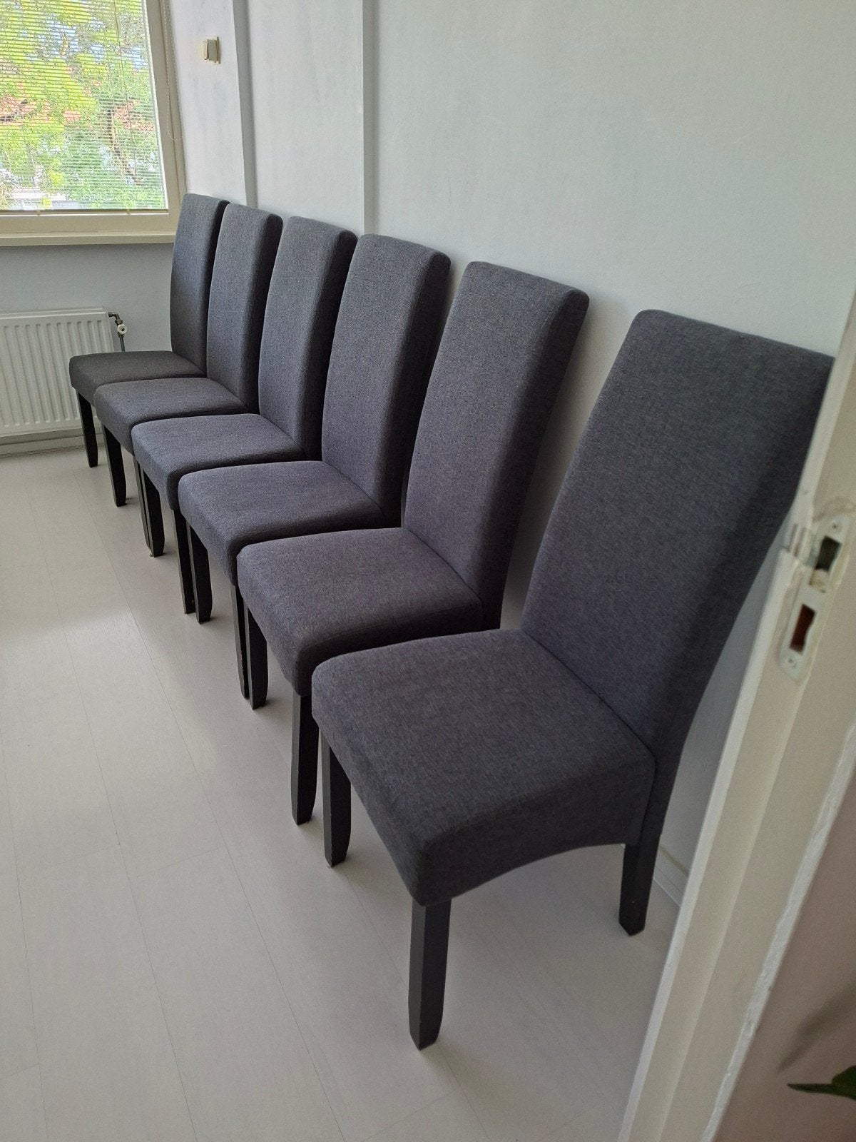 6x eetkamerstoelen, Ophalen, Zwart, Zo goed als nieuw, Vijf, Zes of meer stoelen