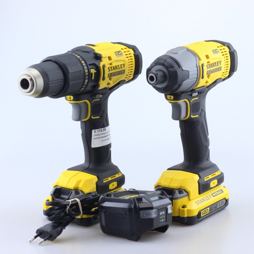 Stanley Fatmax V20 18V Slagmoer + Schroef-/klopboormachine, Stanley, Zo goed als nieuw, Support@stanley.com, 1000 Stanley Drive, New Britain, 
CT 06053
USA