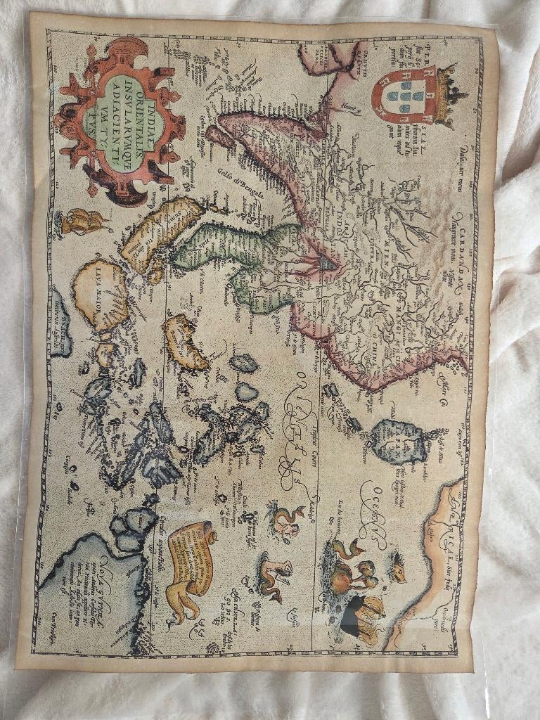 South-East Asia old map reproduction, Ophalen of Verzenden