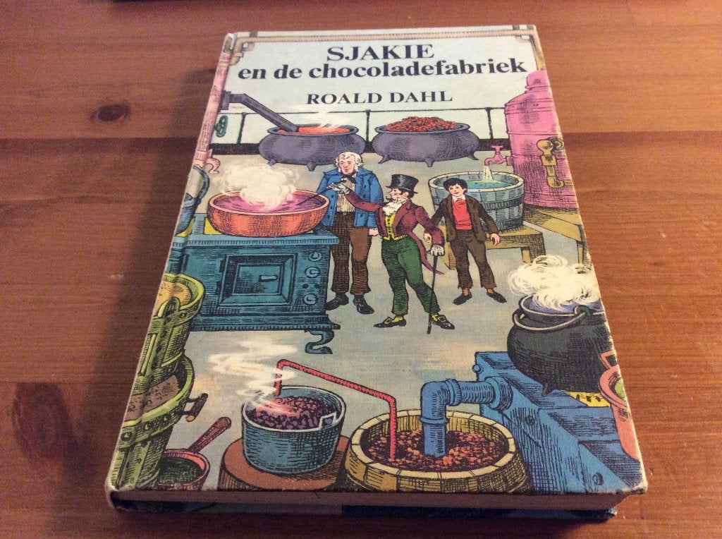 Sjakie en de Chocoladefabriek. 16e druk 1986. Roald Dahl, Ophalen of Verzenden, Gelezen, Roald Dahl, Fictie