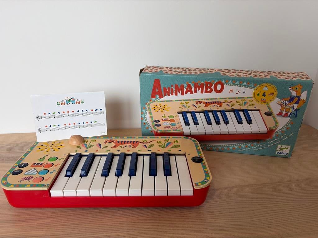 Djeco Animambo keyboard - Zo goed als nieuw, Ophalen of Verzenden, Zo goed als nieuw, Overige aantallen, Overige merken