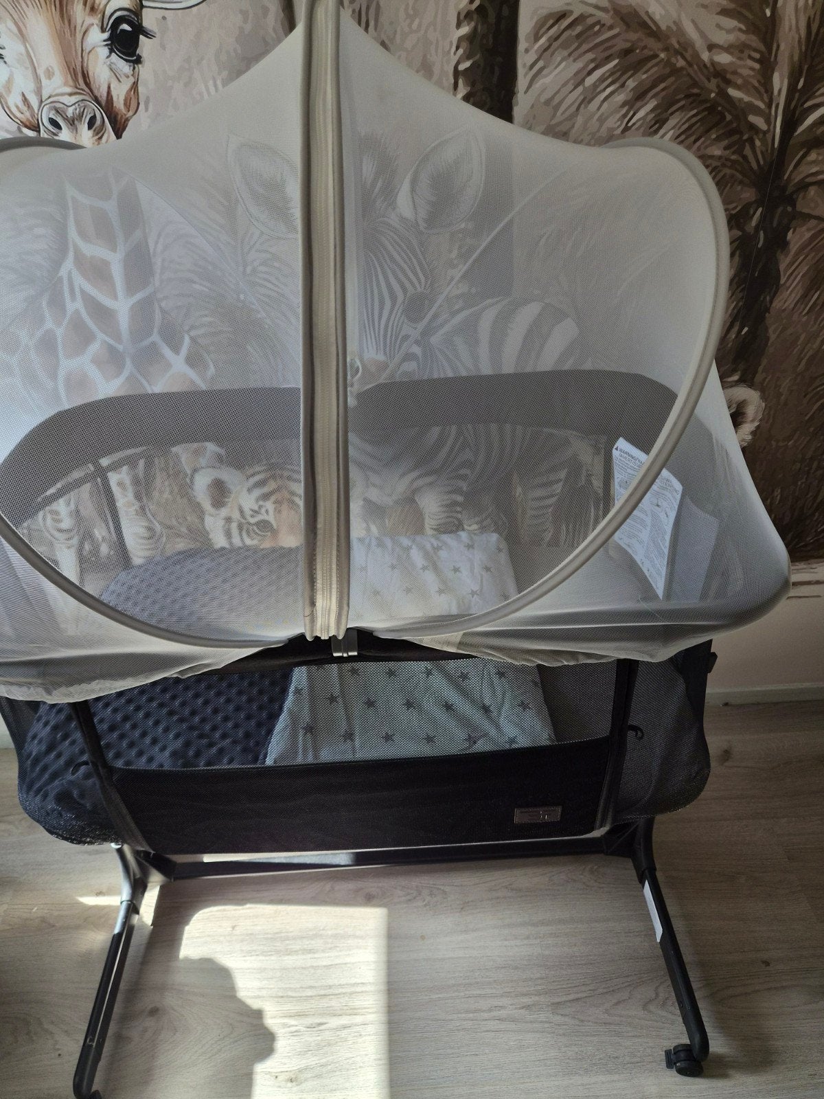 Bebies First co-sleeper compleet met matras & klamboe, Ophalen of Verzenden, Zo goed als nieuw, Wieg