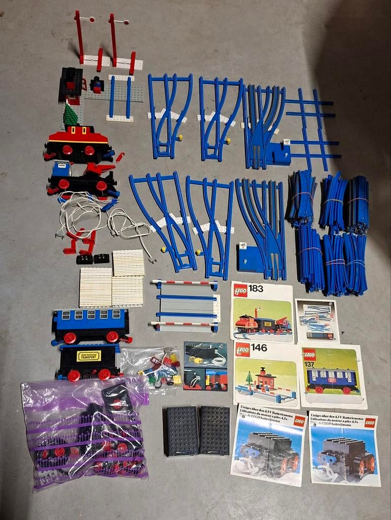 LEGO Vintage Treinen 183, 137, 146, 970, 107 en meer, Gebruikt, Overige thema's, Lego, Ophalen of Verzenden