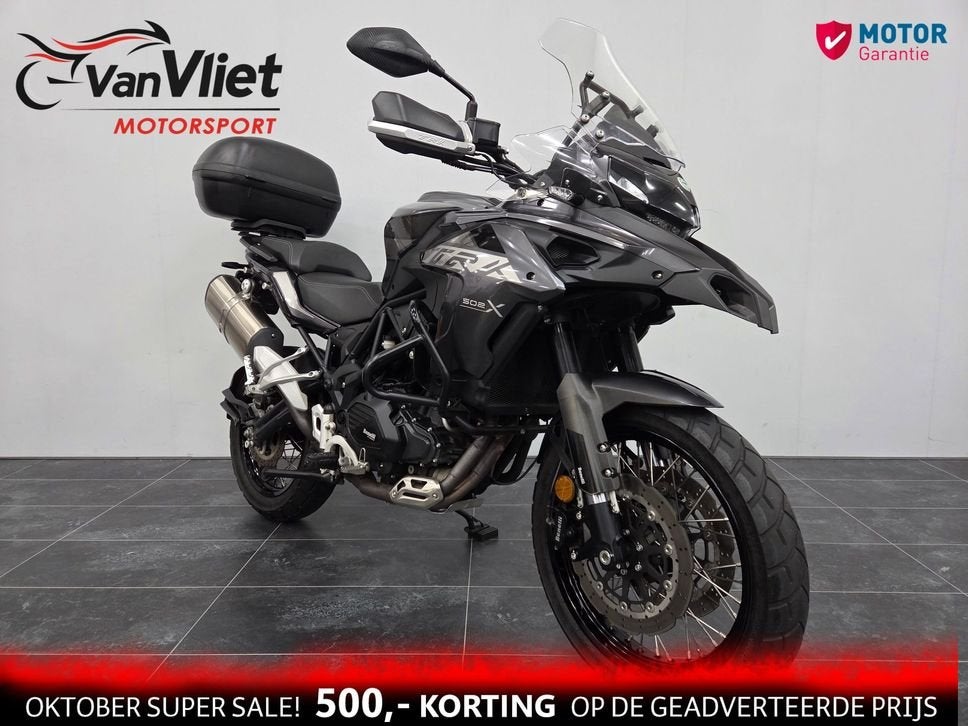 Prachtige Benelli TRK 502 X bj 2022 Topkoffer A2 35KW, 2 cilinders, 499 cc, Bedrijf, Onbekend