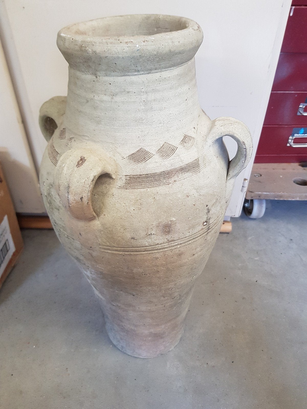 Grote Terracotta amfoor kruik.  vintage, Ophalen