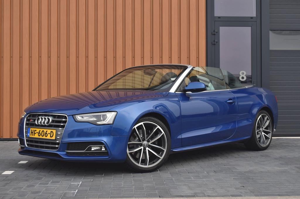 Audi S5 Cabriolet 3.0 V6 TFSI 333pk Quattro | Sepang Blauw, Gebruikt, 2995 cc, Cabriolet, 120 €/maand