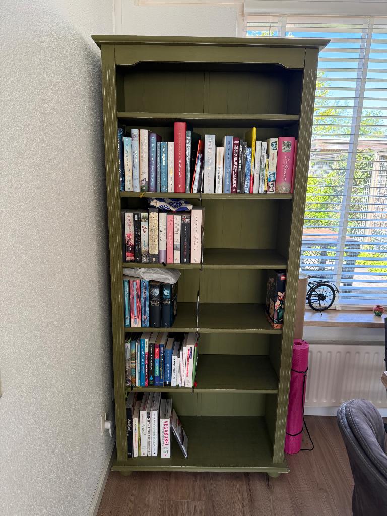 Boekenkast, Ophalen, Met plank(en), Gebruikt, Eikenhout