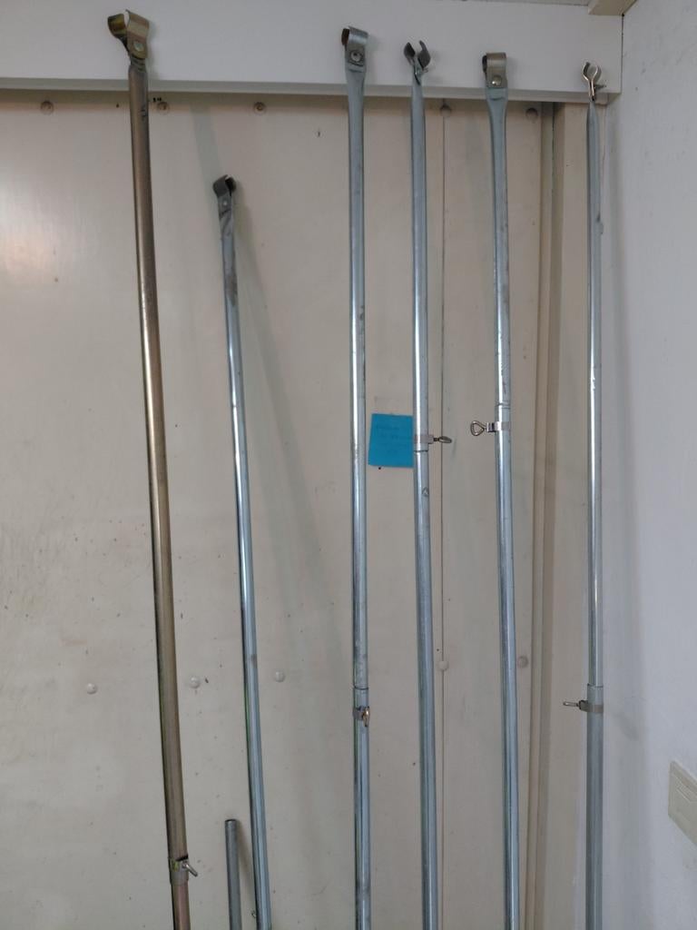 tentstokken  DIV, Ophalen, Gebruikt
