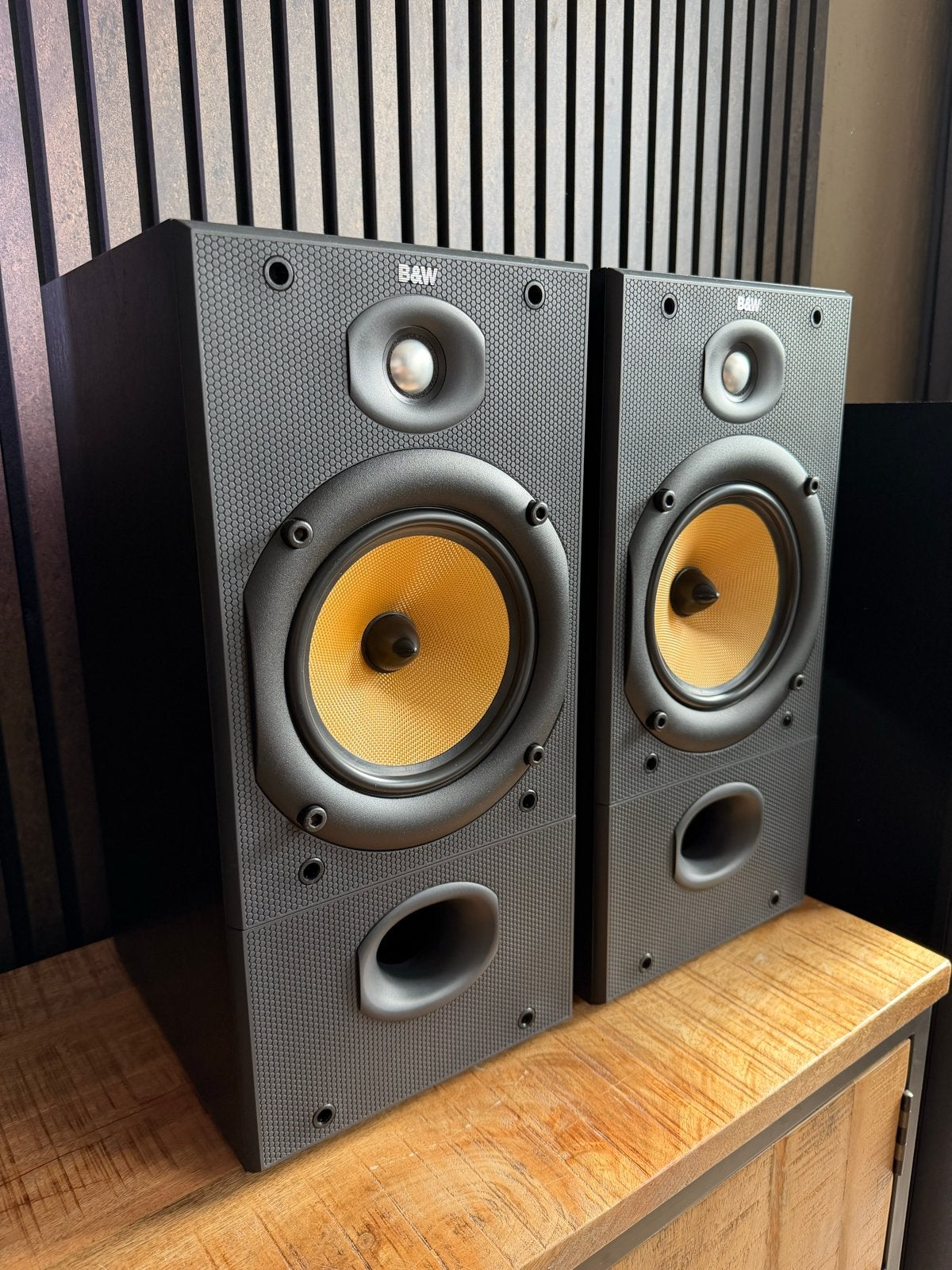 B&W DM602 S2 Black Ash Luidsprekers, Stereo speakers, Ophalen of Verzenden, 60 tot 120 watt, Bowers & Wilkins (B&W)