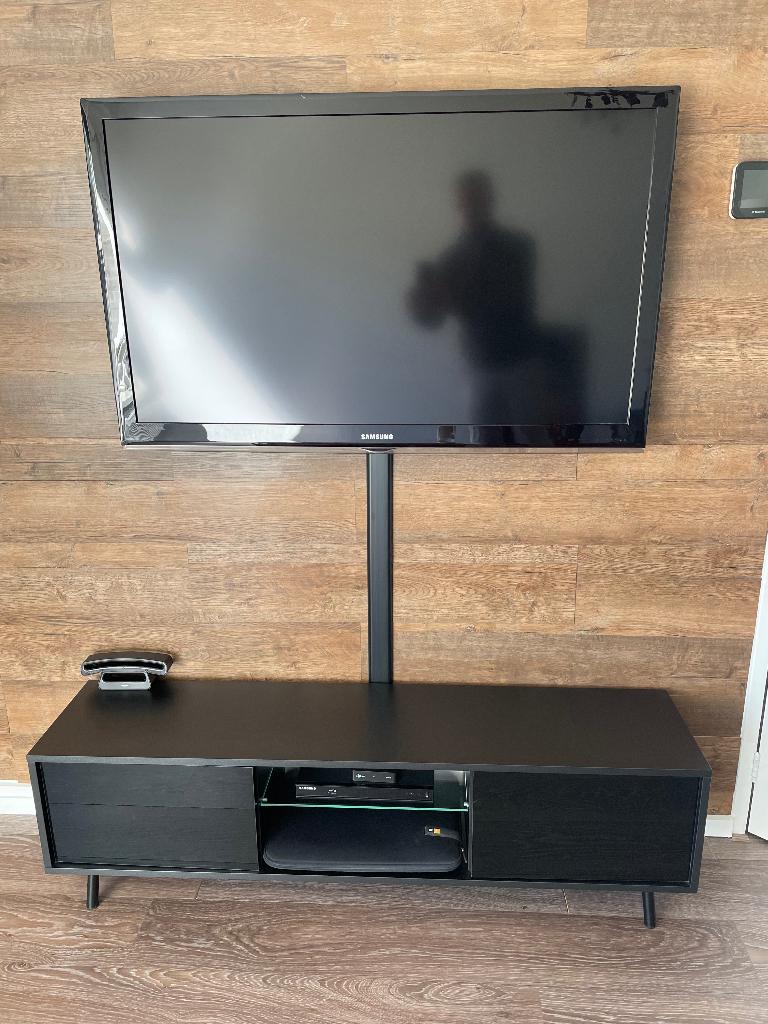 Tv meubel, Huis en Inrichting, Kasten | Televisiemeubels, Ophalen, 100 tot 150 cm, Zo goed als nieuw, Minder dan 100 cm