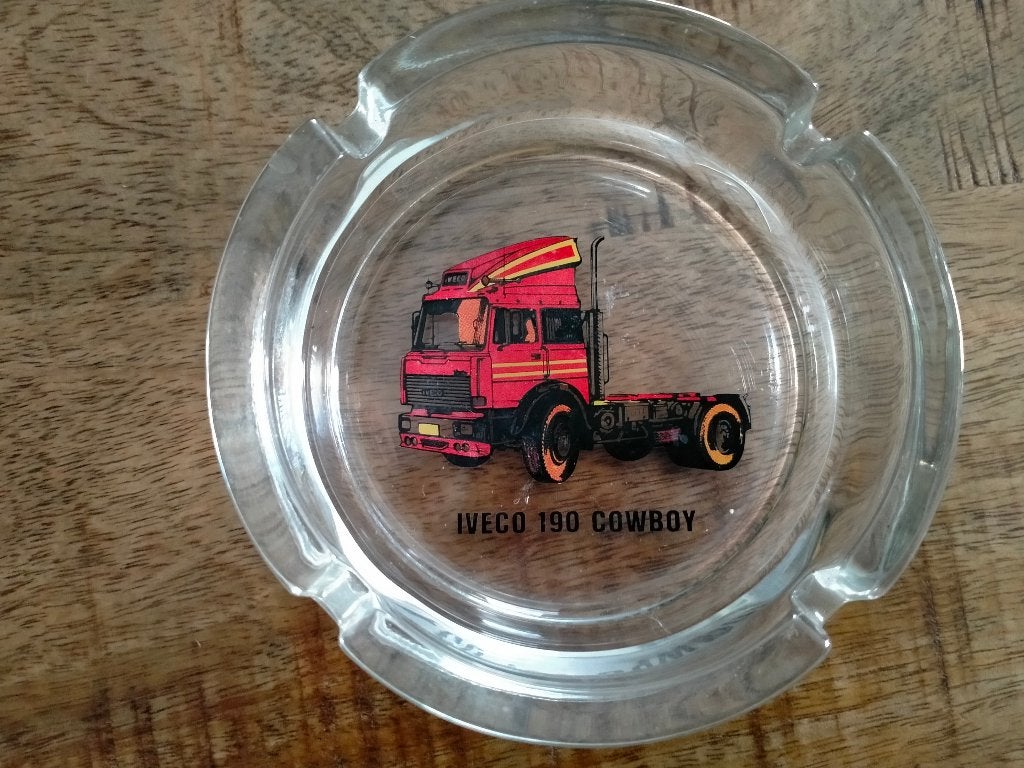 Iveco 190 Cowboy vintage asbak asbakje vrachtwagen auto 2, Ophalen of Verzenden, Gebruikt, Auto's