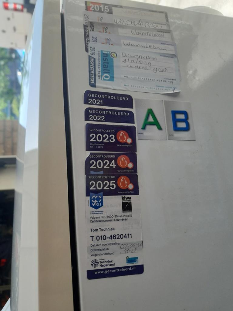 Remeha Calenta CV-ketel 2014 met thermostaat, goed werkend, Doe-het-zelf en Verbouw, Verwarming en Radiatoren, Ophalen, Gebruikt