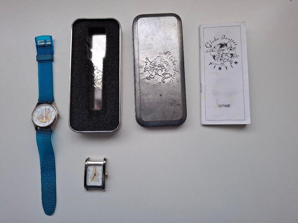 Kuifje horloges aangeboden., Ophalen of Verzenden, Zo goed als nieuw, Zwart