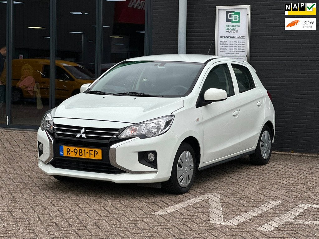 Mitsubishi Space Star 1.2 Connect+/1STE EIG/CARPLAY/AIRCO/NL, Auto's, Mitsubishi, Voorwielaandrijving, Gebruikt, Wit, Origineel Nederlands