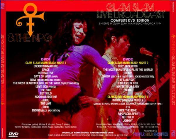 Prince - Glam Slam Live Broadcast 1994 2DVD (3 Nights), Cd's en Dvd's, Verzenden, 1990 - 1999, Nieuw in verpakking