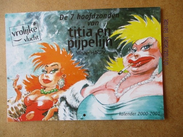 adv4089 titia en pijpelijn kalender, Eén stripboek, Ophalen, Gelezen