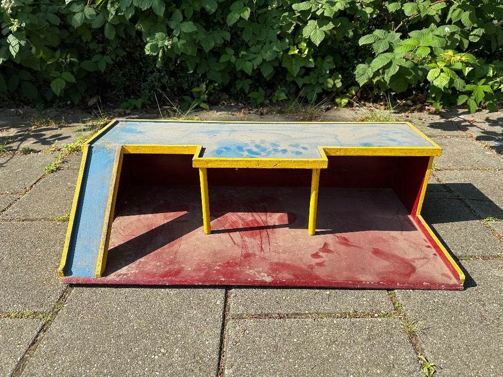 Houten autogarage vintage met parkeerdek, Ophalen, Gebruikt, Overige typen