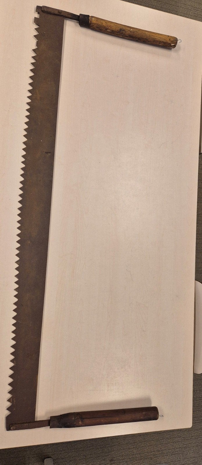 Antieke Tweemanszaag / Trekzaag (157 cm), Ophalen
