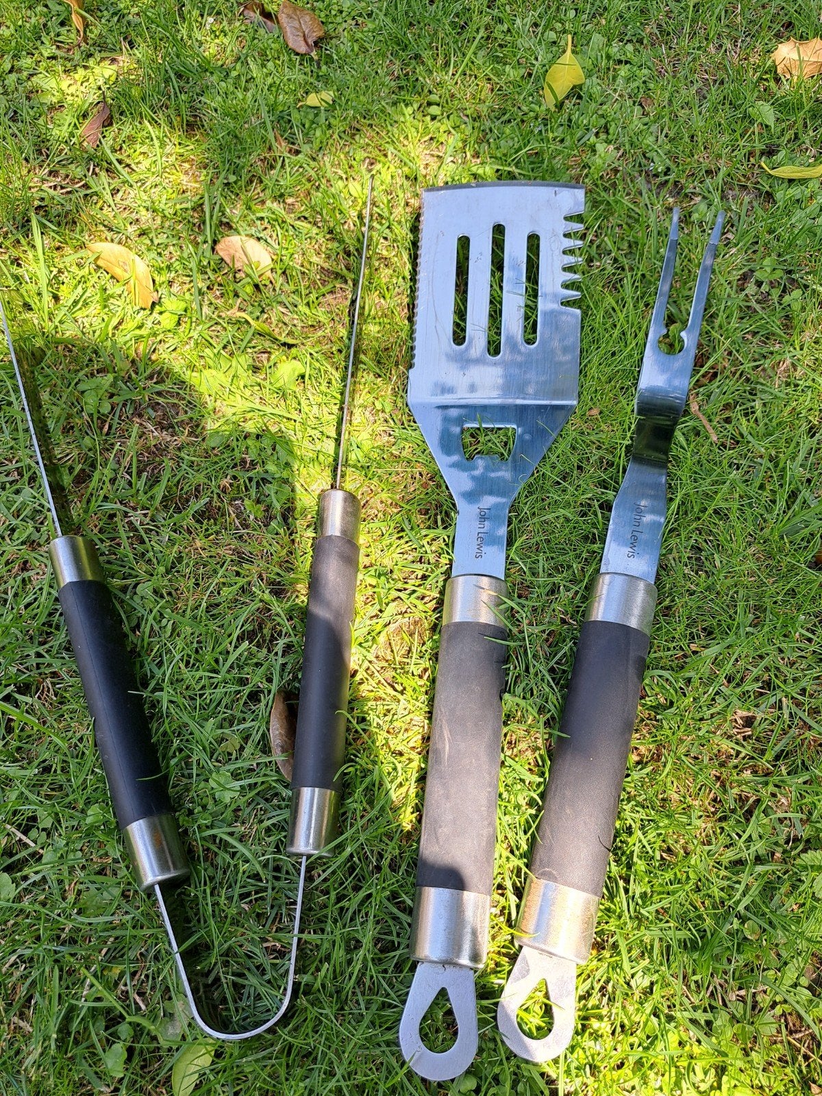 John Lewis BBQ tangen set, Ophalen of Verzenden, Zo goed als nieuw, John lewis