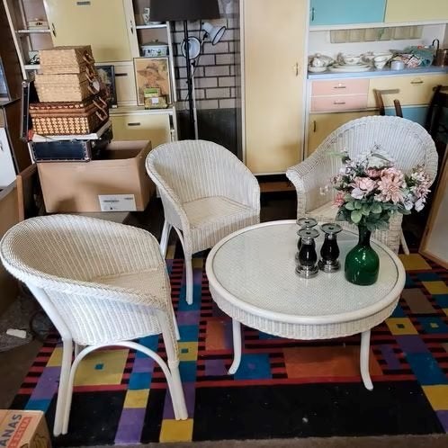 Leuke rotan, tuin set, Ophalen, Stoel, 2 zitplaatsen