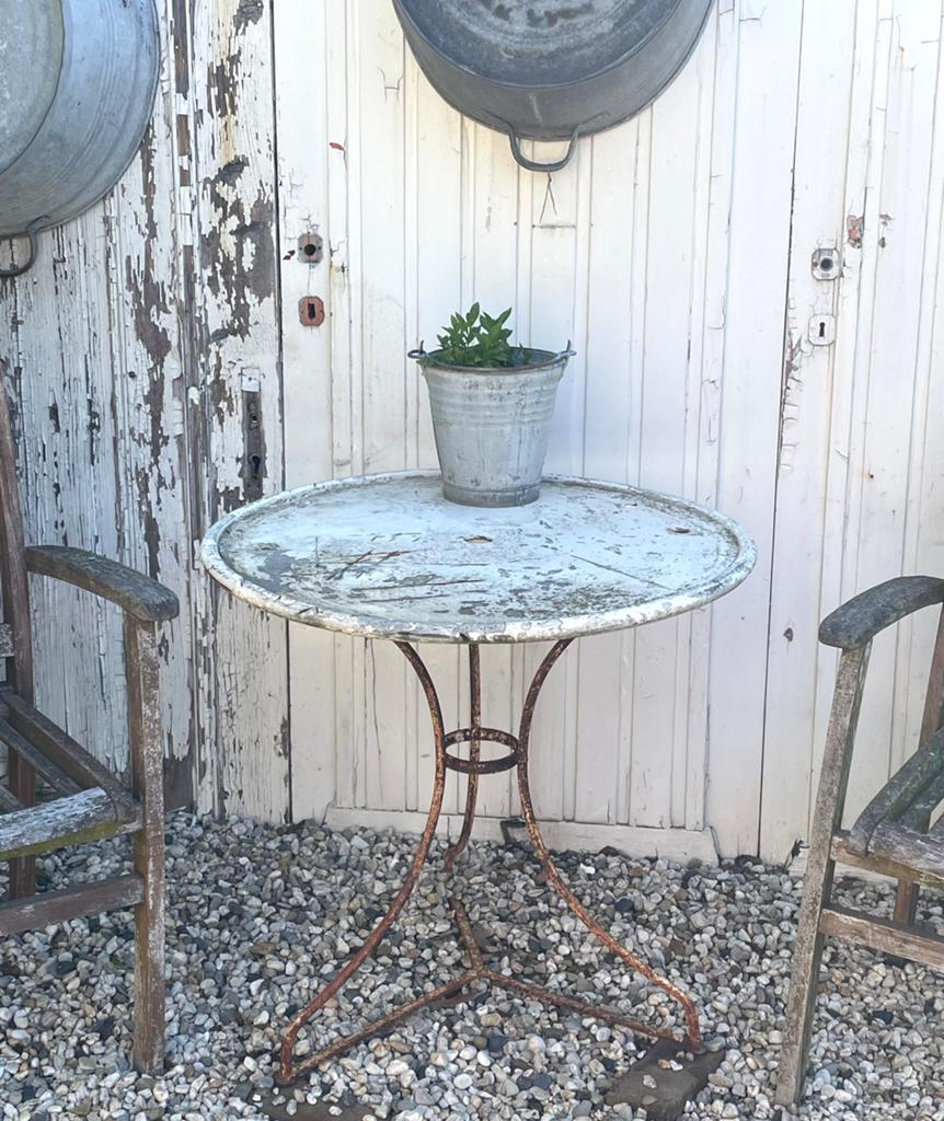 Brocante oud Frans tuintafeltje, Antiek en Kunst, Ophalen