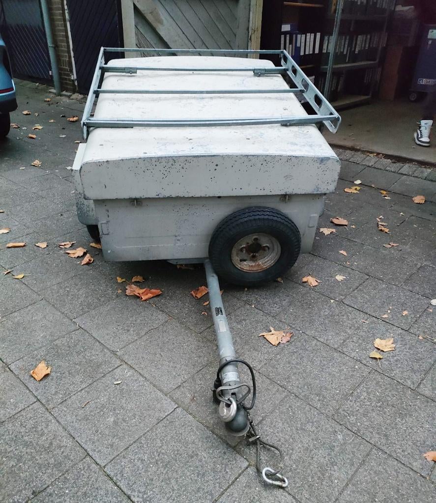 Heinemann enkelasser aanhanger met imperiaal Z-412, Ophalen, Gebruikt