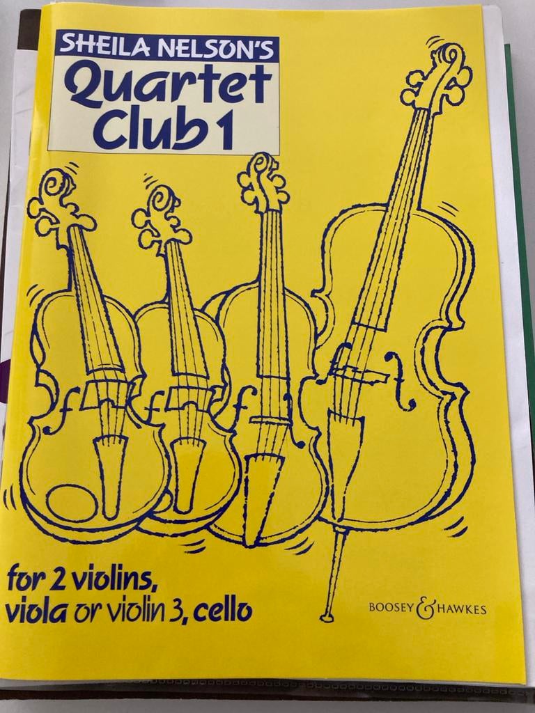 Sheila Nelson's Quartet Club 1 - Strijkkwartet Boek, Muziek en Instrumenten, Bladmuziek, Klassiek, Les of Cursus, Ophalen of Verzenden
