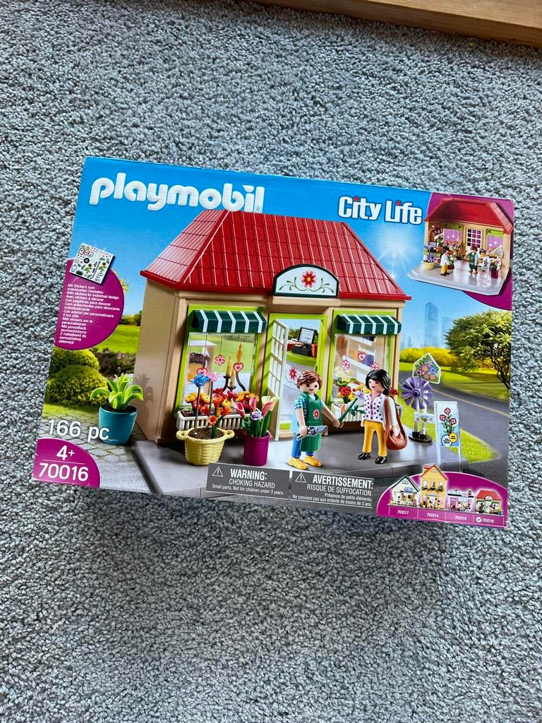 Playmobil City Life 70016 Bloemenkiosk - Complete Set, Ophalen of Verzenden, Zo goed als nieuw