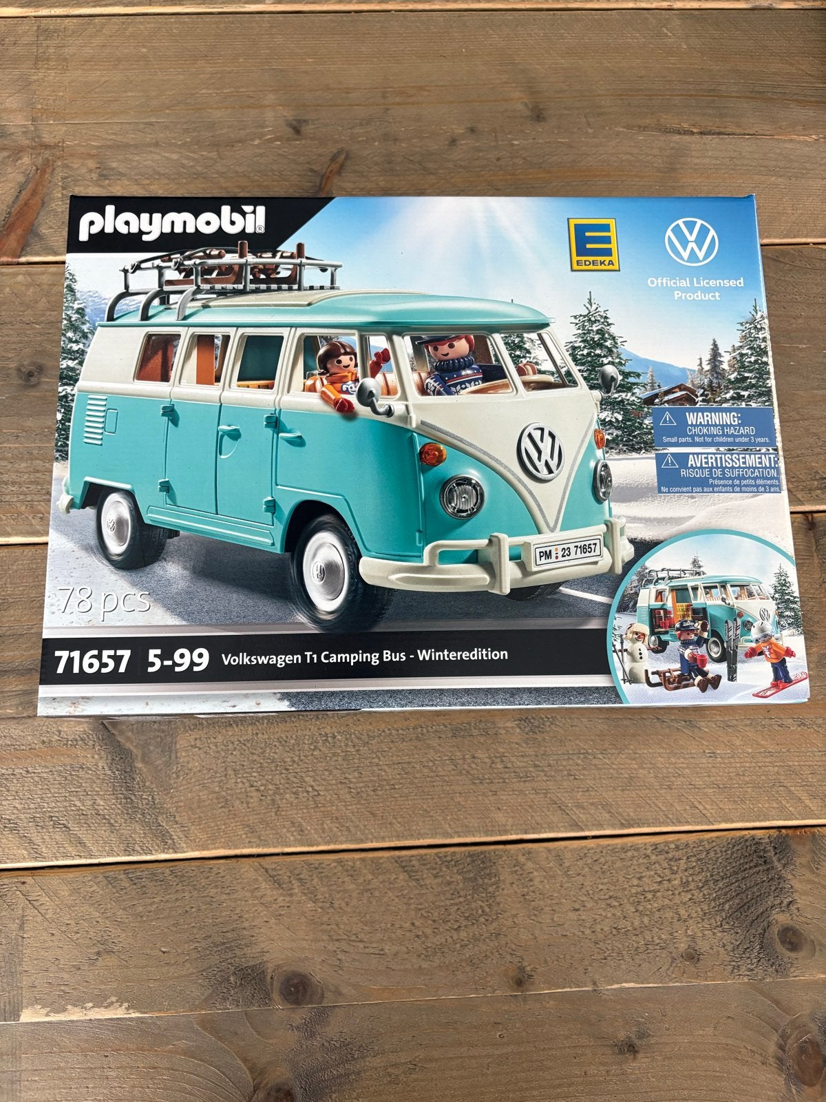 Playmobil Volkswagen T1 Camping Bus Wintereditie, Kinderen en Baby's, Ophalen of Verzenden, Nieuw