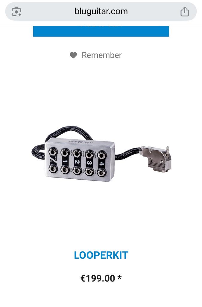 Blueguitar Looperkit nieuw, Muziek en Instrumenten, Ophalen of Verzenden, Nieuw